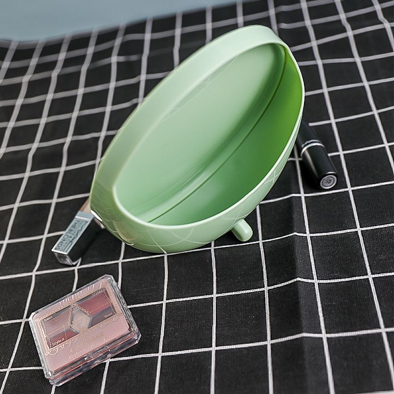 Varför behöver du plast rund skrivbordsmakeup spegel med förvaring?